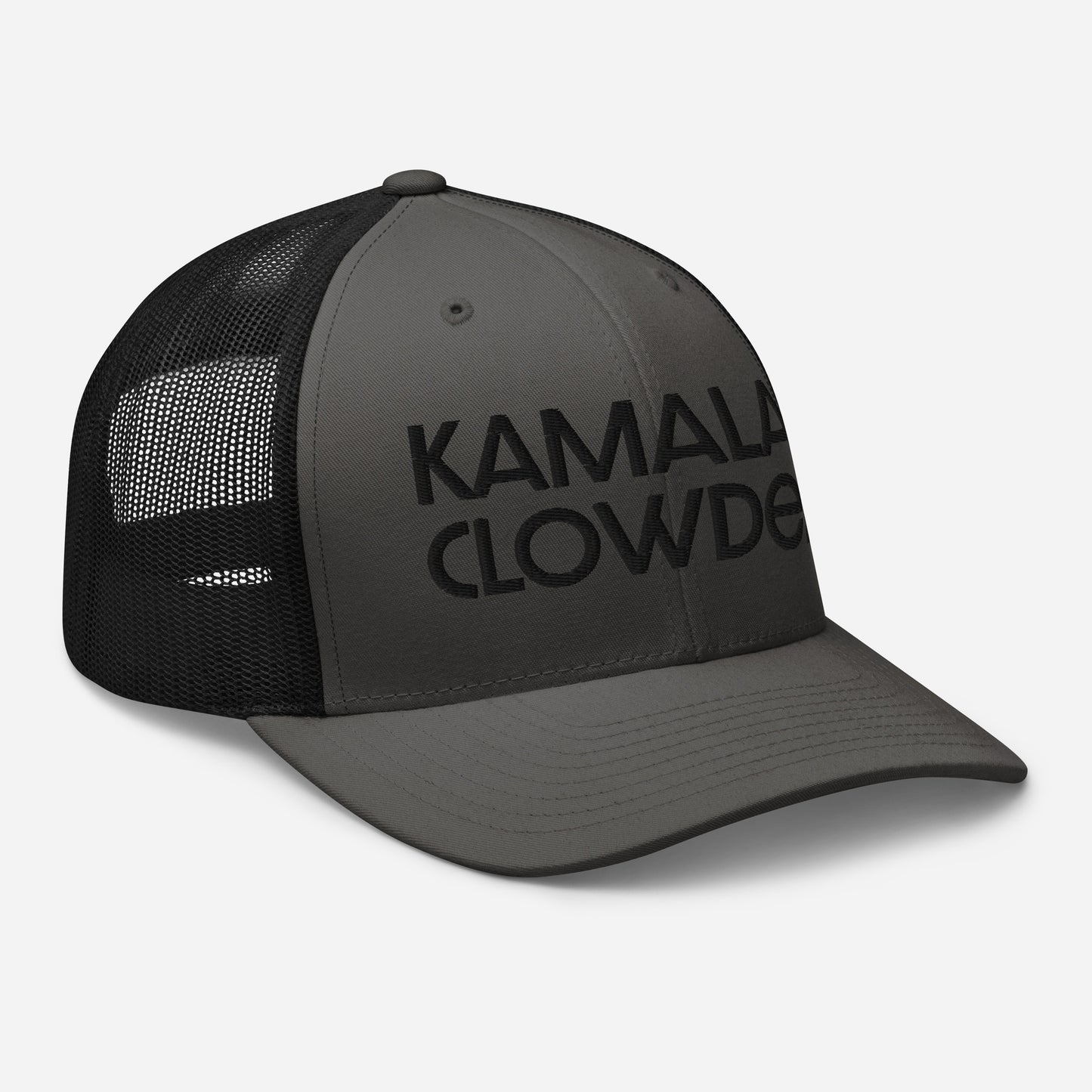 Trucker Cap Black Embroidery - Kamala's Clowder