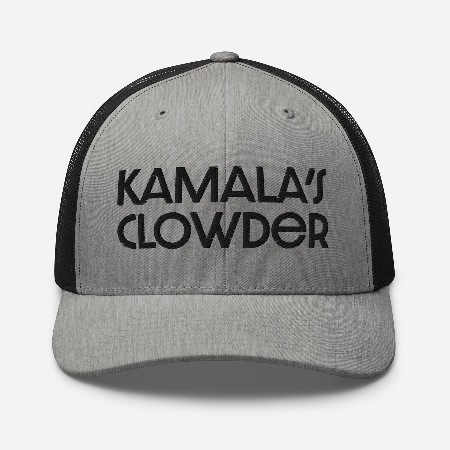 Trucker Cap Black Embroidery - Kamala's Clowder