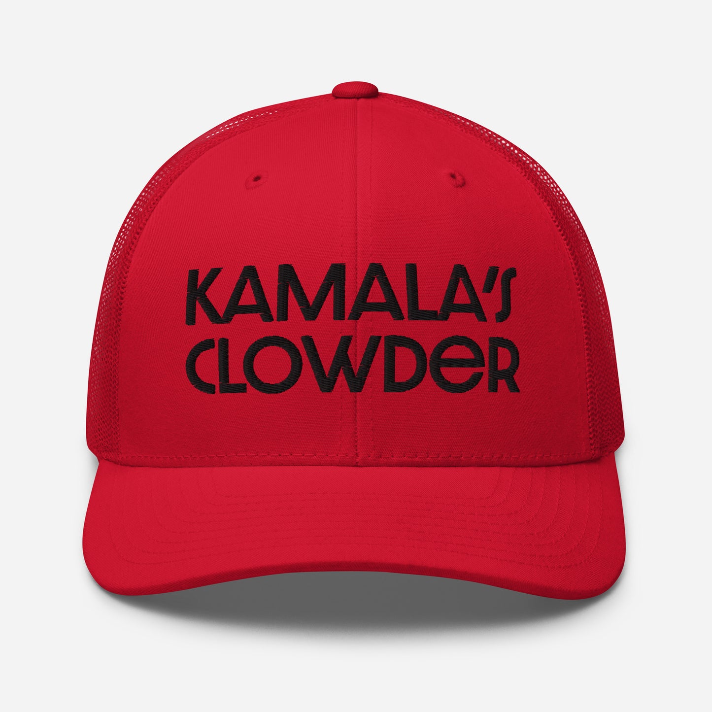 Trucker Cap Black Embroidery - Kamala's Clowder